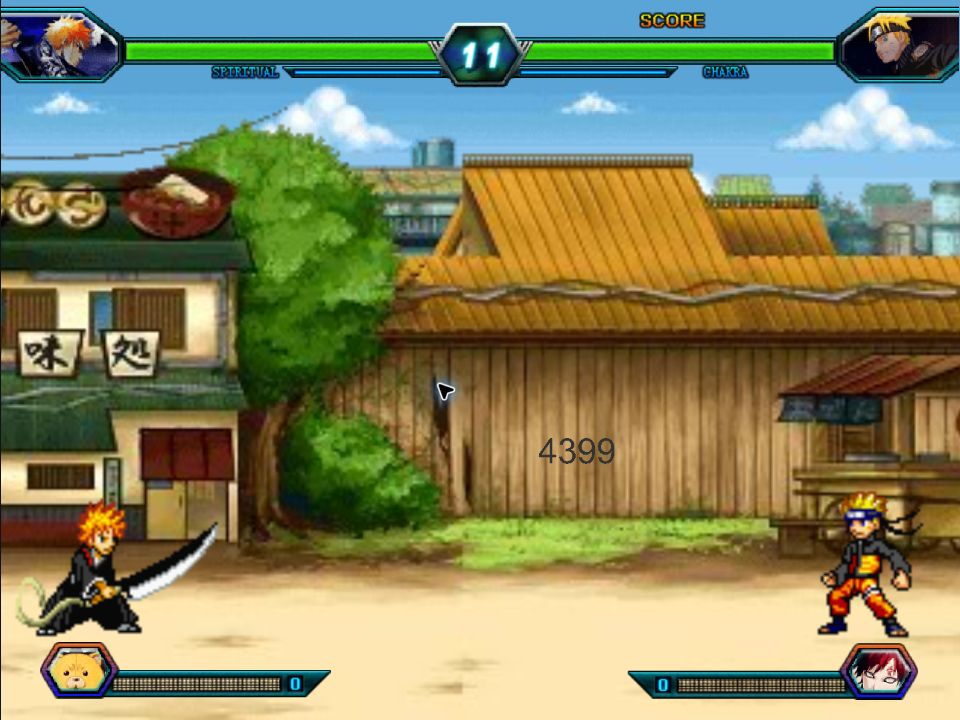 经典死神 VS 火影实际游戏画面